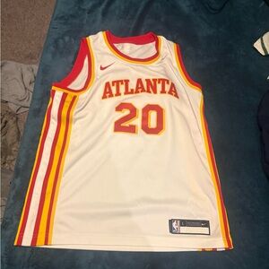 NBA Atlanta Jersey - White, Red, and Yellow